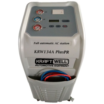 Станция автоматическая для заправки автомобильных кондиционеров с принтером KraftWell (КНР) арт. KRW134A PlusPR