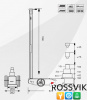 Домкрат подкатной S50-3J, 10-25-50т, пневмогидравлический, 160-472мм, 61кг